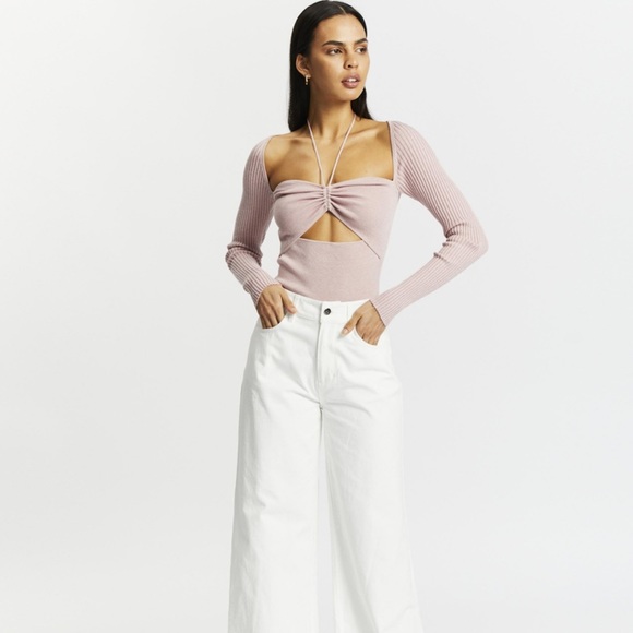 Jonathan Simkhai Alexia Compact Long-Sleeve Top - Picture 7 of 14